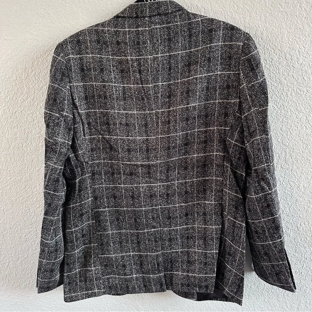 Proper Pair Charcoal Plaid Blazer Men's XL Fits Like L NWT